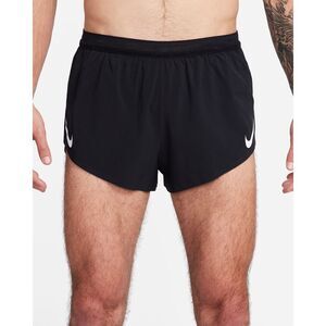 Nike NWT Dri-FIT AeroSwift ADV 2" Brief-Lined Running Shorts Black Large